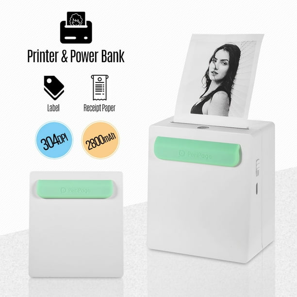 Portable Mini Thermal Printer Wireless Bluetooth Pocket Picture Label Sticker Receipt Printer USB Charging for Android iOS Windows 